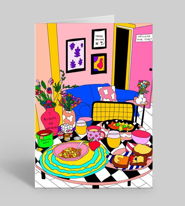 Brunch greeting card