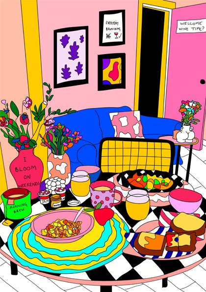 Brunch greeting card